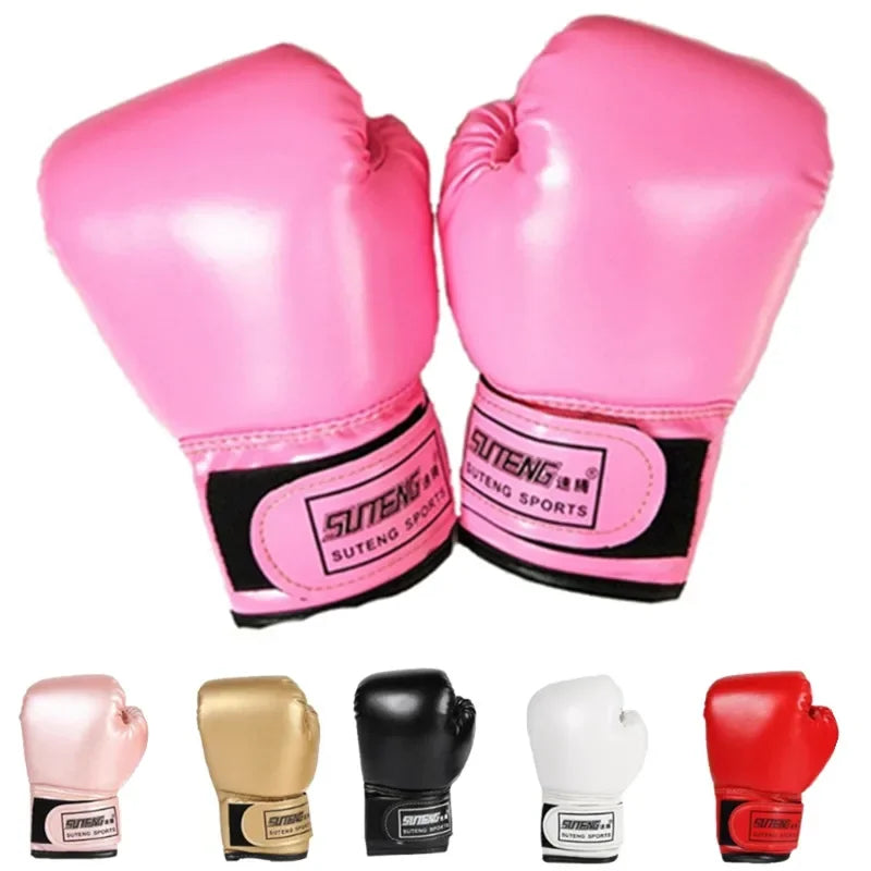 Dětské boxerské rukavice pro věk 3-10 let s PU kůží, tréninkové vybavení MMA pro mládež