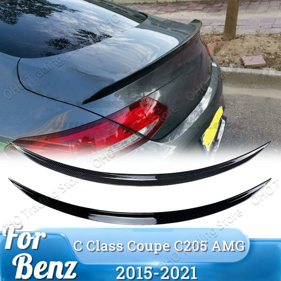 Spoiler posteriore alare per tetto Mercedes Benz Classe C Coupé Nero