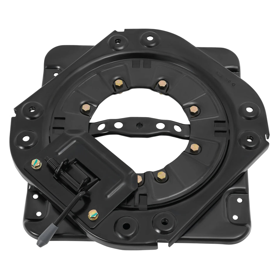 Svart stål sits svängbas 4 låsningspunkter 360 roterbar