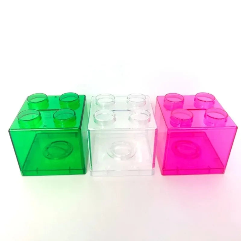 Transparent Building Block Money Box &ndash; Creative Coin Storage and Home Decor