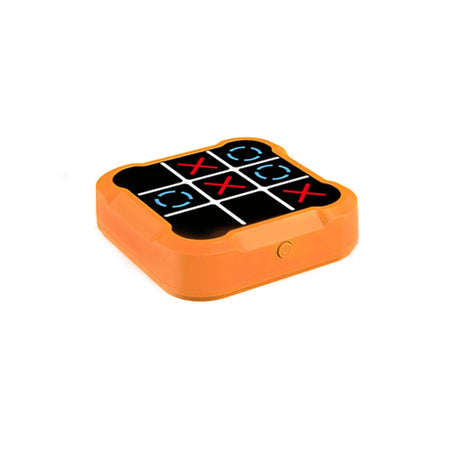 Electronic Tic Tac Toe Strategy Game for Kids - Interactive Parent-Child Brain Development Toy Orange
