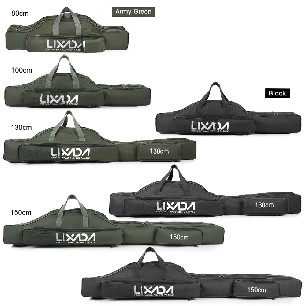LIXADA Tackle Pack - Portable Folding Rod Bag Organizer