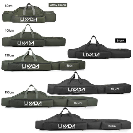 LIXADA Tackle Pack - Portable Folding Rod Bag Organizer