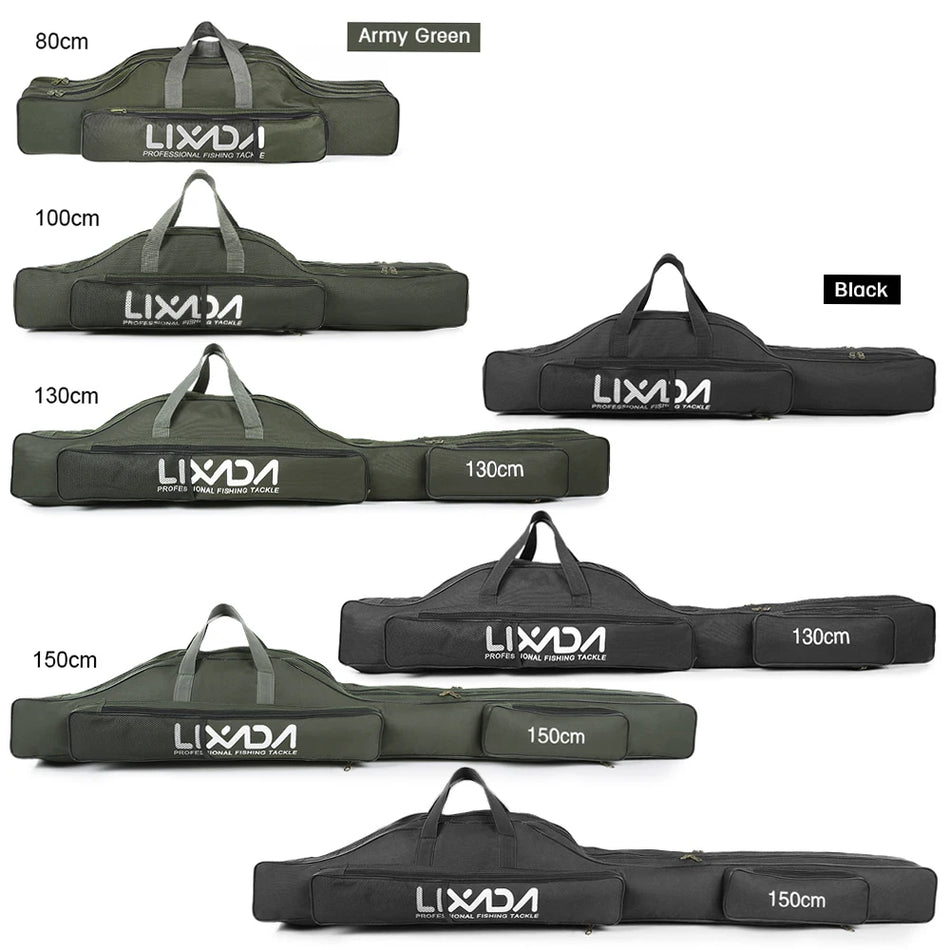 LIXADA Tackle Pack - Portable Folding Rod Bag Organizer