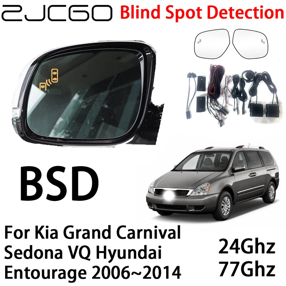 Sistem opozarjanja z radarjem za Kia Grand Carnival Sedona z detekcijo mrtvih kotov in opozorilom za prečkanje prometa zadaj