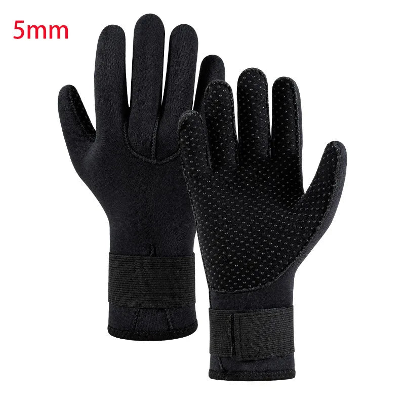 New Adult Diving Gloves - 3mm &amp; 5mm Neoprene Thermal Anti-Slip Gloves for Spearfishing, Surfing, Swimming, Kayaking, Snorkeling | YTYIN 5MM / XL