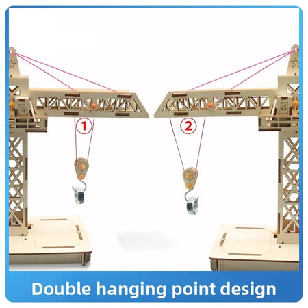 Remote Control Tower Crane Kit &ndash; Eco Friendly Wood Toy