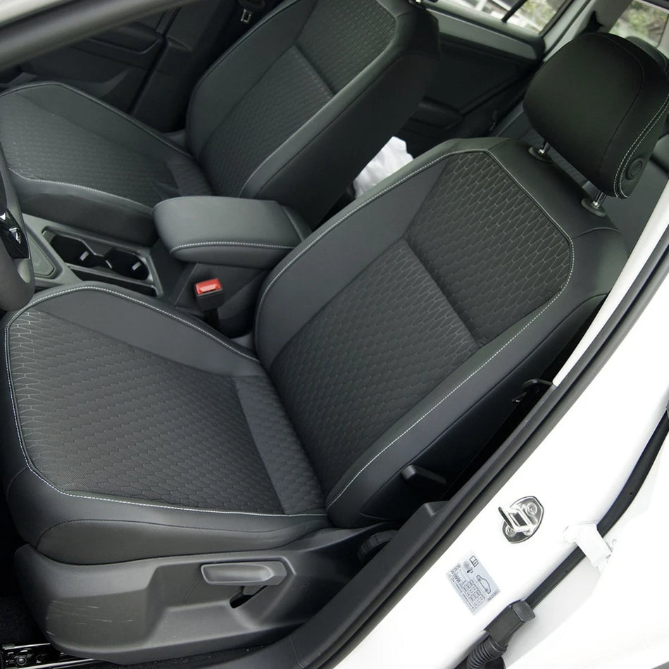 Conjunto de Capas de Banco em Couro Sintético Personalizadas para Volkswagen Tiguan