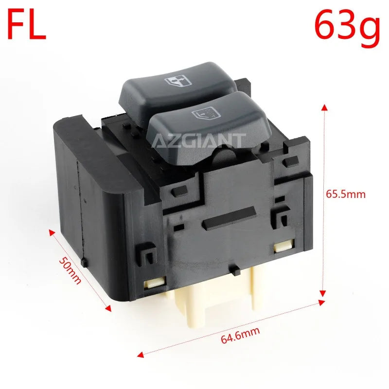 Priekinės Durys Langų Valdymo Pagrindinis Jungiklis GMC Savana ir Chevrolet Express, Plastikas