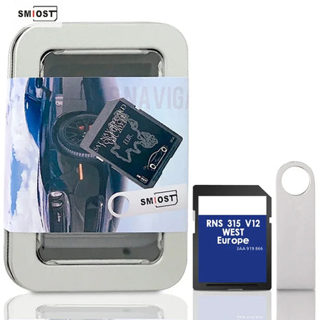 8GB Memory Card For VW RNS315 - Fast European Map Loading RNS315 WEST with USB / CHINA