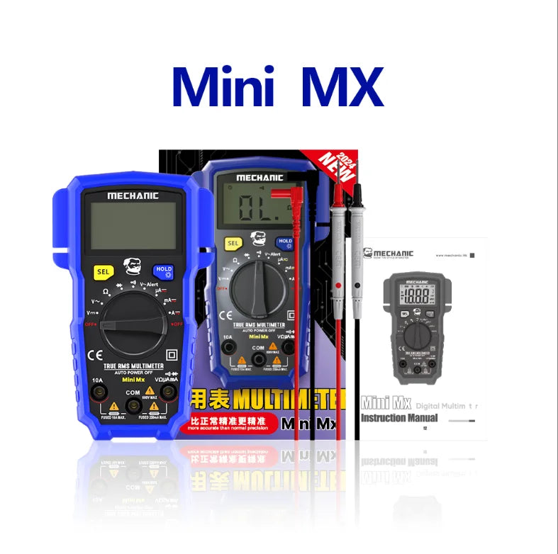 Mechanic Digital Multimeter ACDC Voltage True RMS &ndash; NCV Mini MX