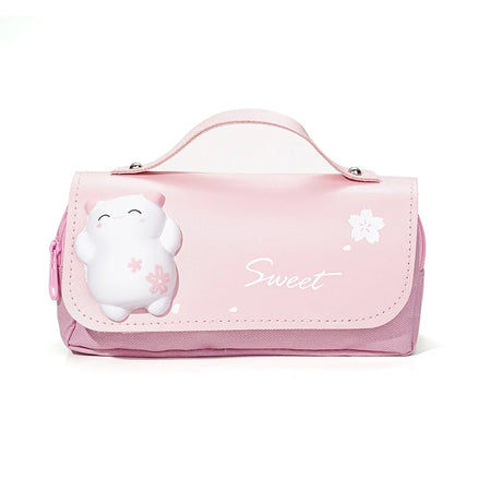 JETTING Cute Cat Double Layer Pencil Case