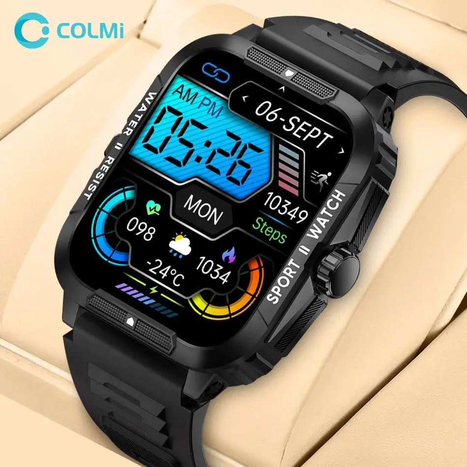 COLMI P76 Relógio Inteligente Militar Exterior IP68 Bluetooth para Homem