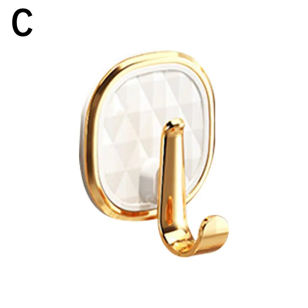 Luxury Punch-Free Wall Hooks &ndash; Strong Sticky Design for Easy Installation C