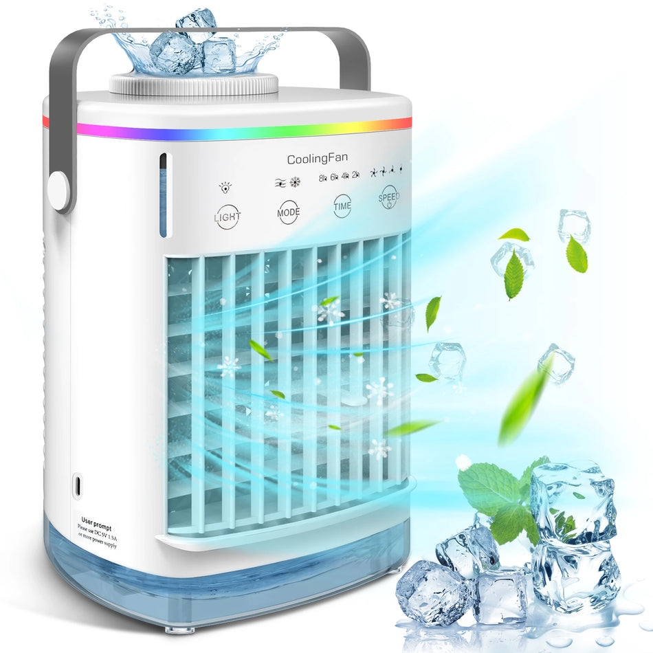 Portable Air Conditioner Fan with USB Power - Home &amp; Office Cooling