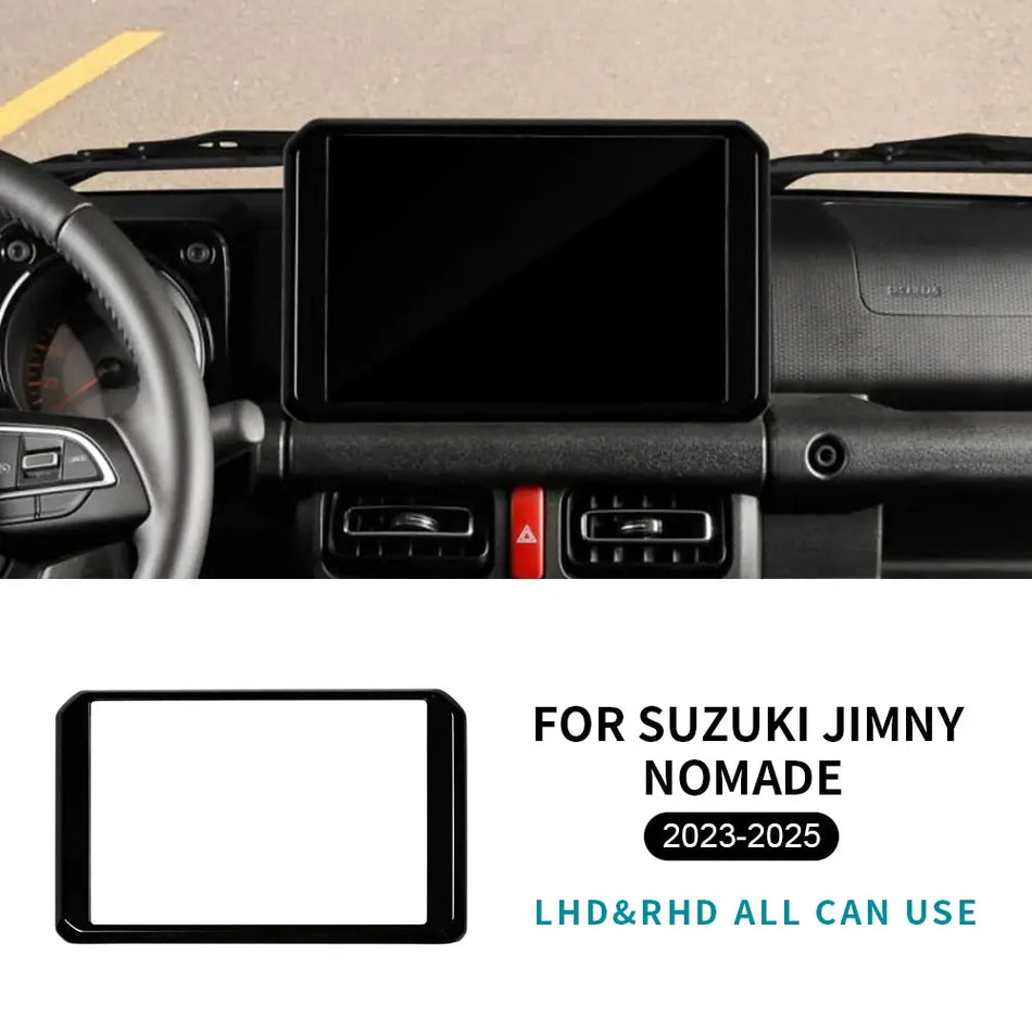 Carbon Fiber GPS Screen Frame Trim For Suzuki Jimny 2023-2025 by InterCyprus Trading Ltd