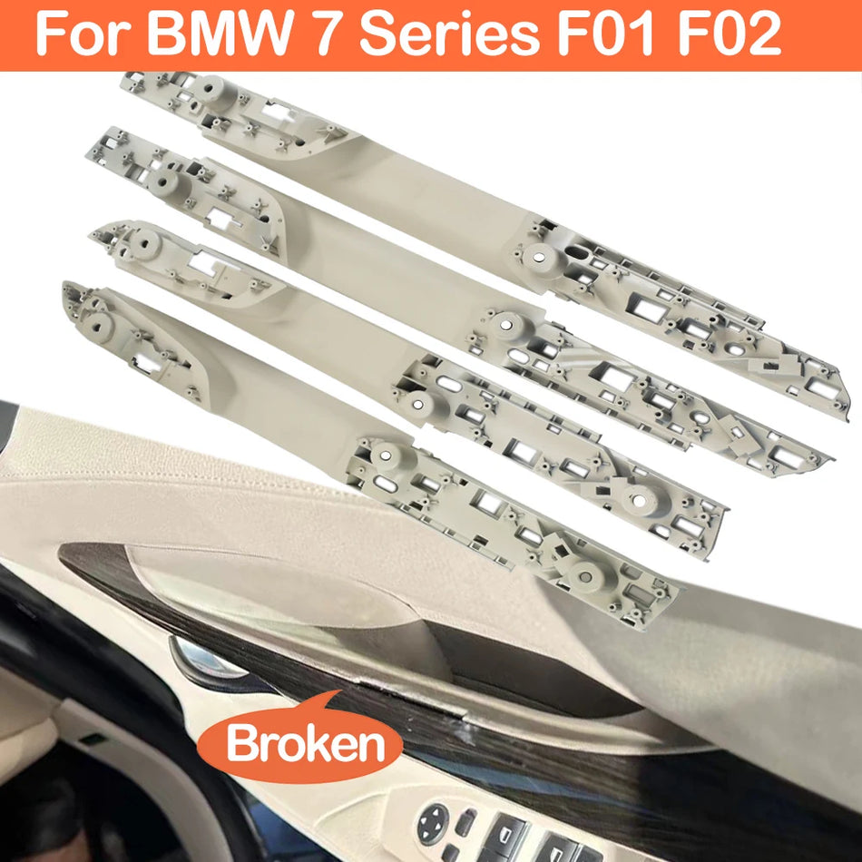 Door Handle Panel Assembly for BMW 7 Series F01 F02 Interior PC and ABS Rubber Oil-Painted Finish