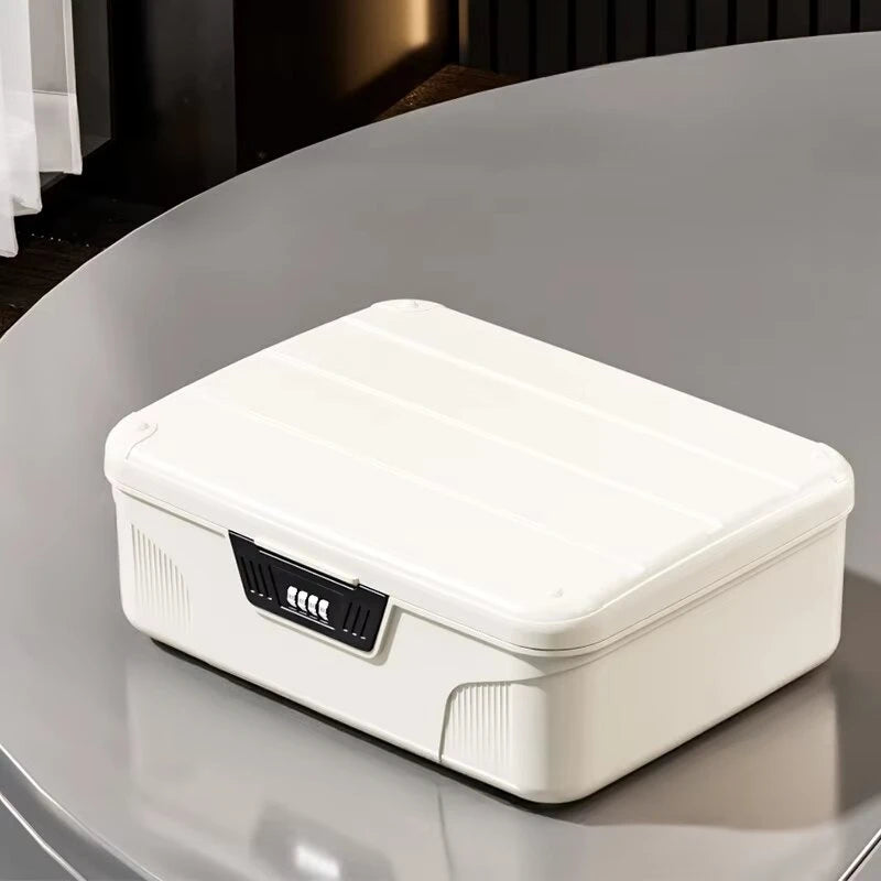 Four Digit Password Lock Safe Box &ndash; Privacy Jewelry Safety white M