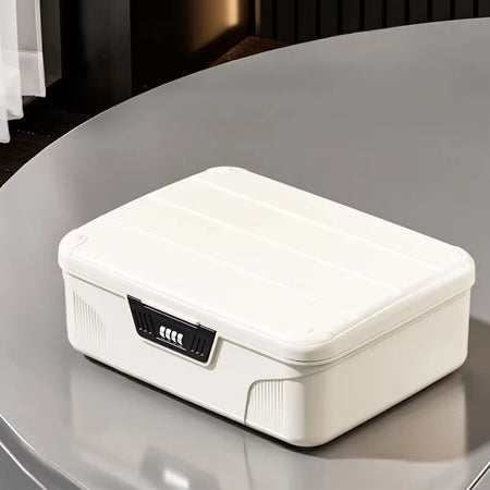 Four Digit Password Lock Safe Box &ndash; Privacy Jewelry Safety white M