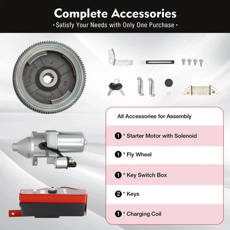 Electric Starter Motor Kit Honda GX Engines &ndash; Flywheel Kit