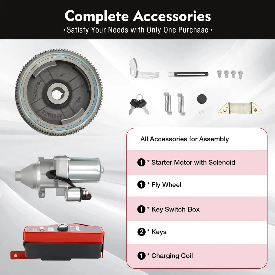 Electric Starter Motor Kit Honda GX Engines &ndash; Flywheel Kit