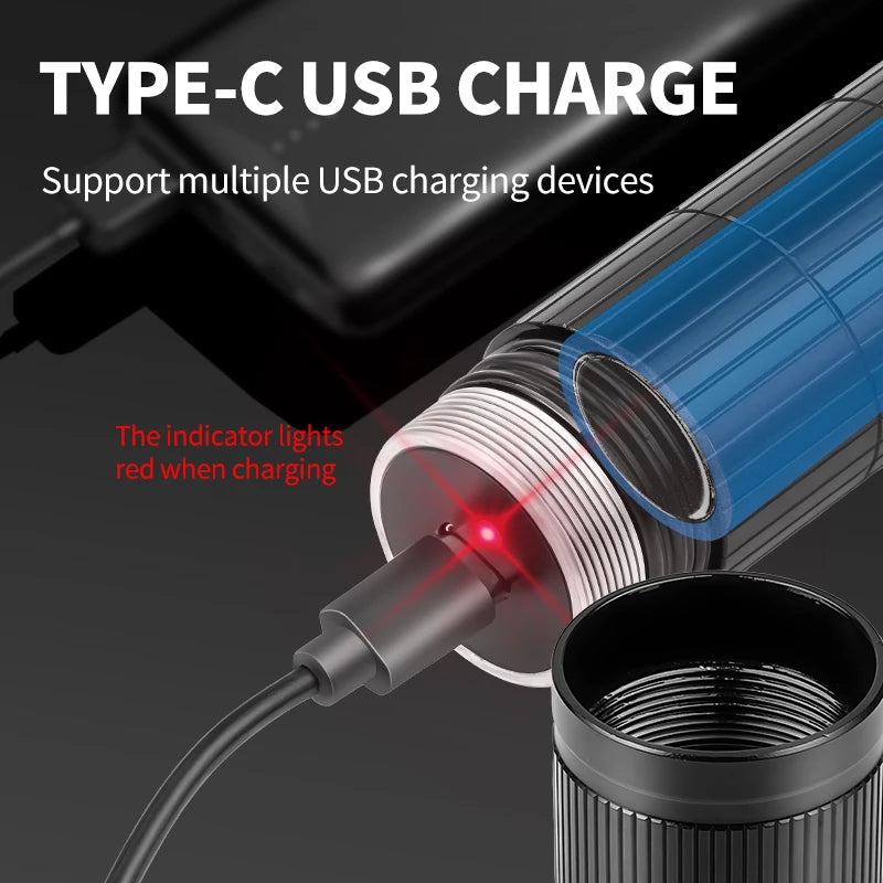 2000mAh High Power Diving Flashlight - IPX8 Waterproof