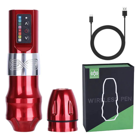 YILONG MAX Tattoo Machine Cartridge Pen &ndash; 2400mAh Battery red 33