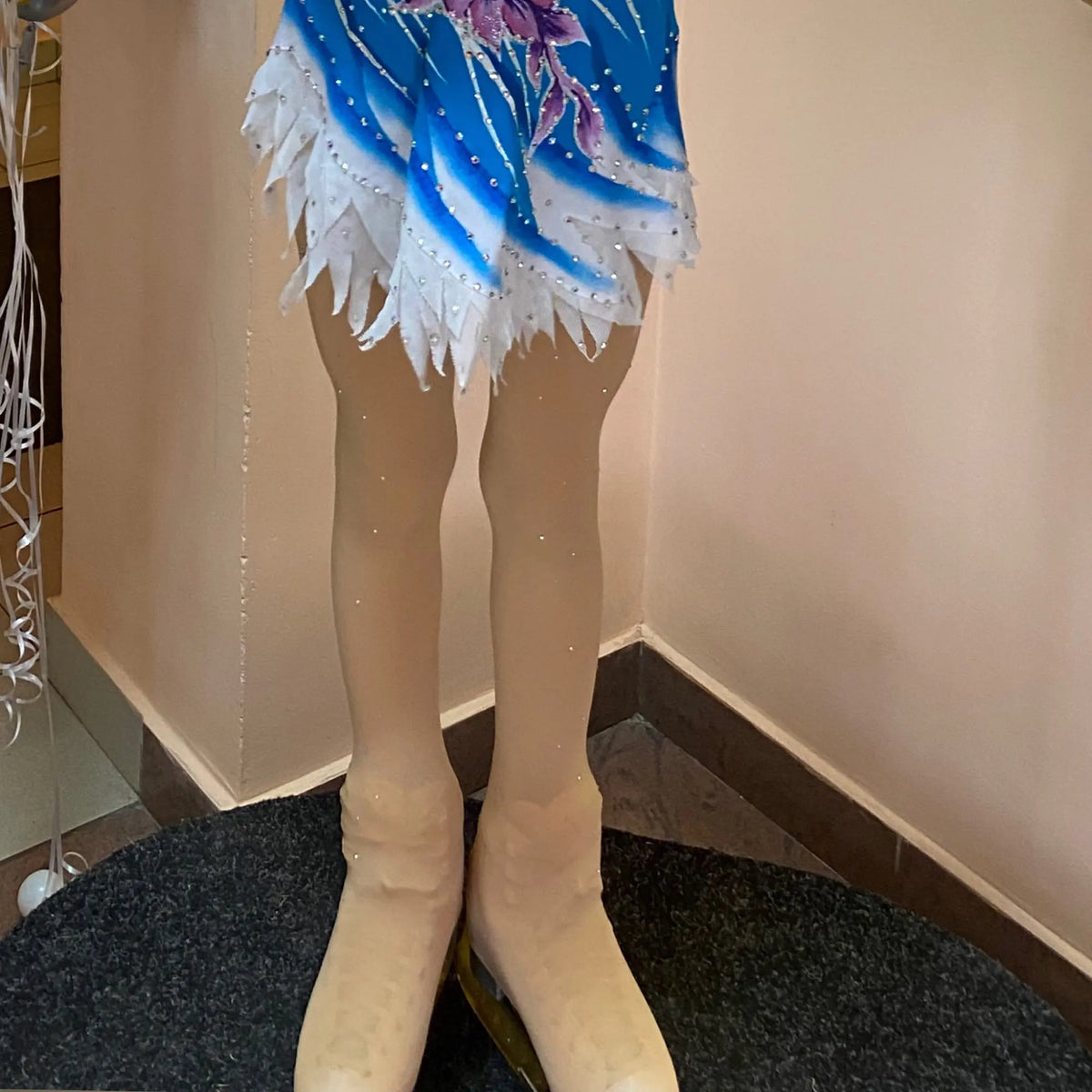 Rhinestone Figure Skating Pantyhose &ndash; Elegant Gymnastics Design