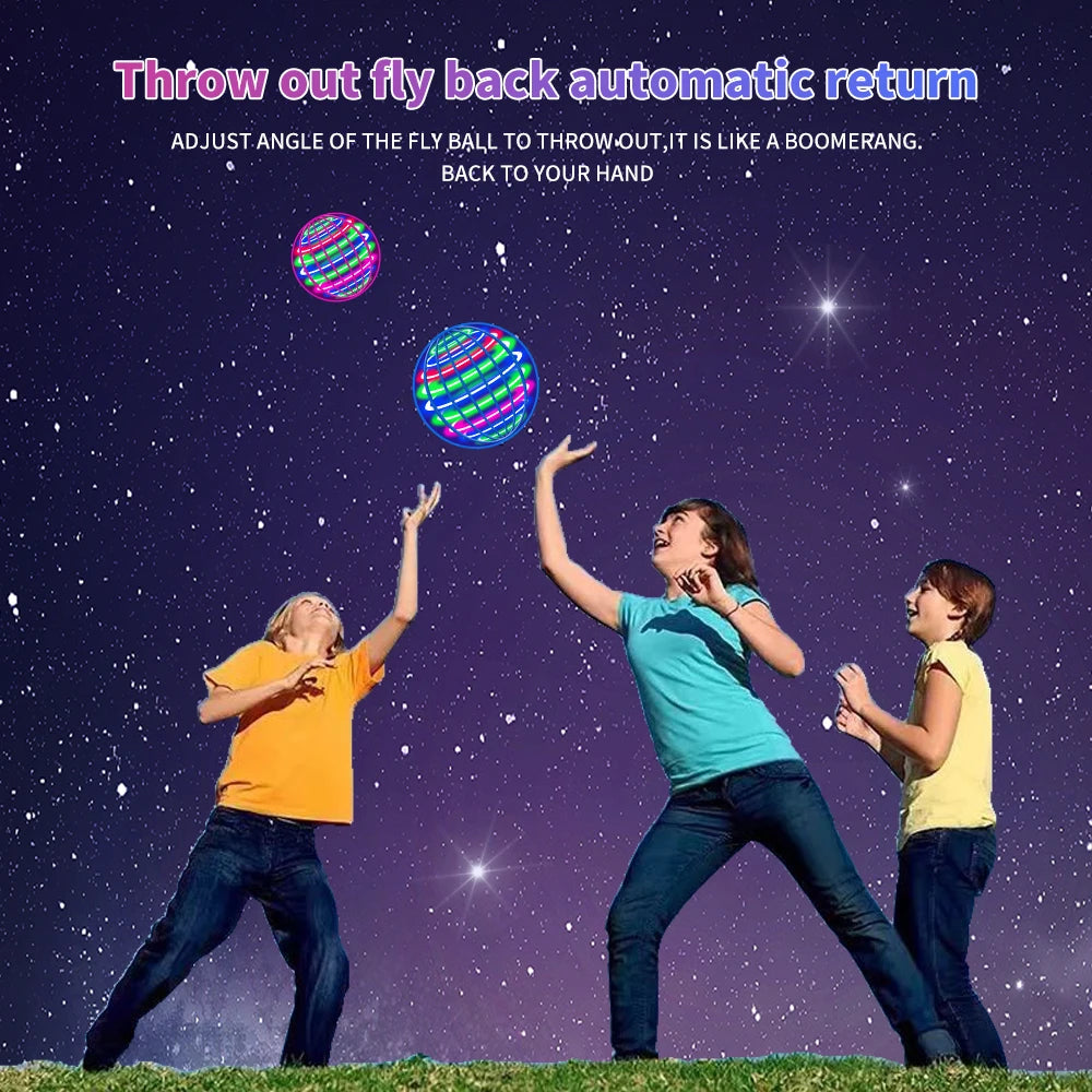 Flying Ball Spinner Toy &ndash; 360 Degree Rotating LED Fun