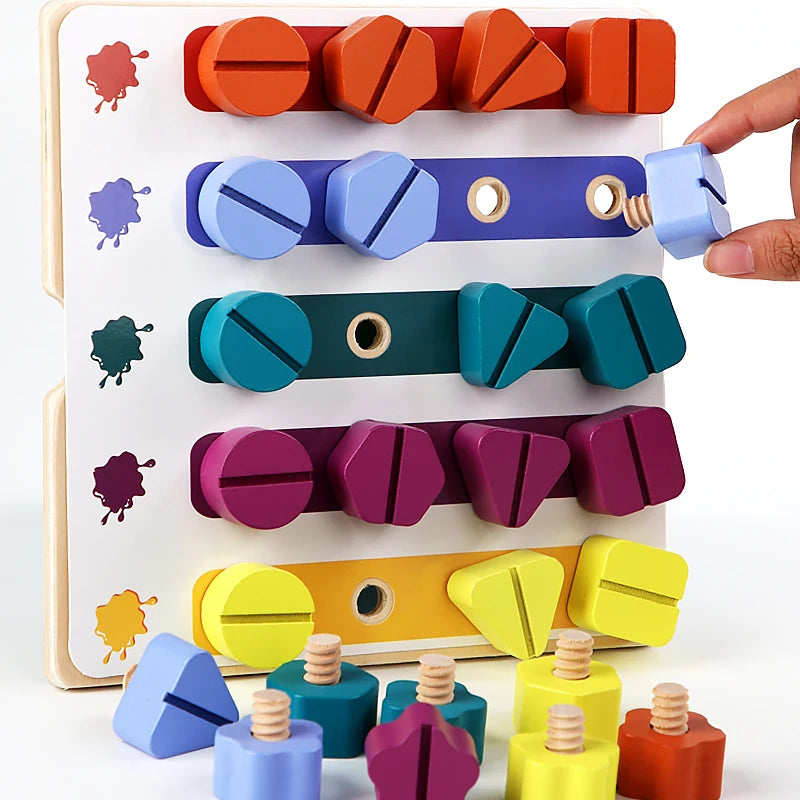 Wooden Screw Disassembly Toys &ndash; Montessori Learning Toy