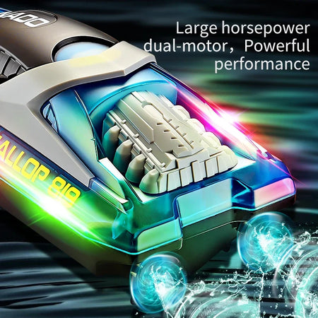 HJ819 RC Boat Luminous &ndash; Ultra Fast 15KMH With LED Lights