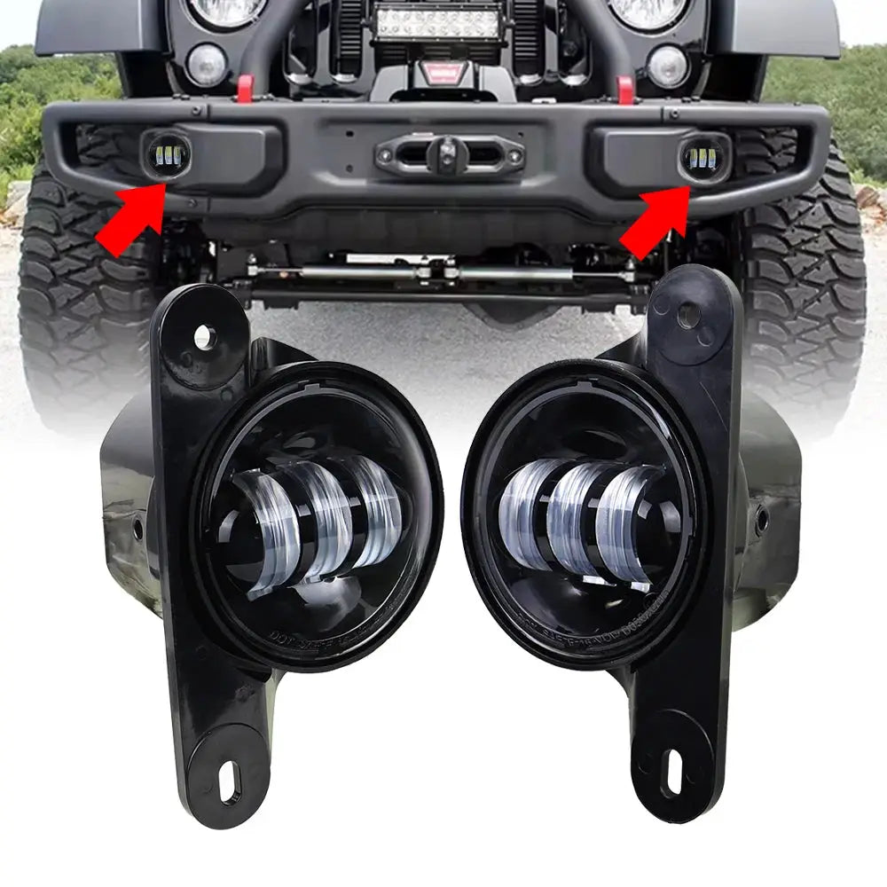 LED Fog Light Front Bumper Lights for Jeep Wrangler JK 10th Anniversary by InterCyprus Trading Ltd