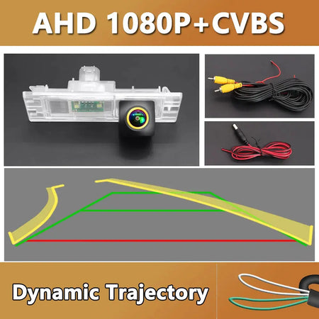 AHD Fisheye Dynamic Trajectory Car Rear View Wireless Camera For BMW 1 6 Series F6 F12 F13 F20 F21 E63 E64 E81 E87 E85 E86 by InterCyprus Trading Ltd
