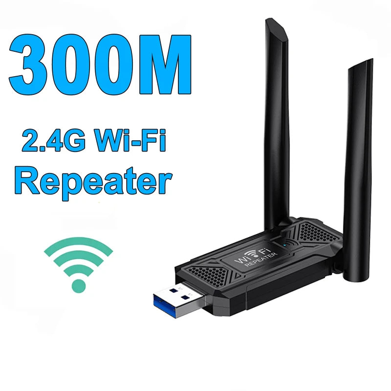 2.4G 300Mbps Wireless USB WiFi Repeater &ndash; Range Extender Type 1 / CHINA