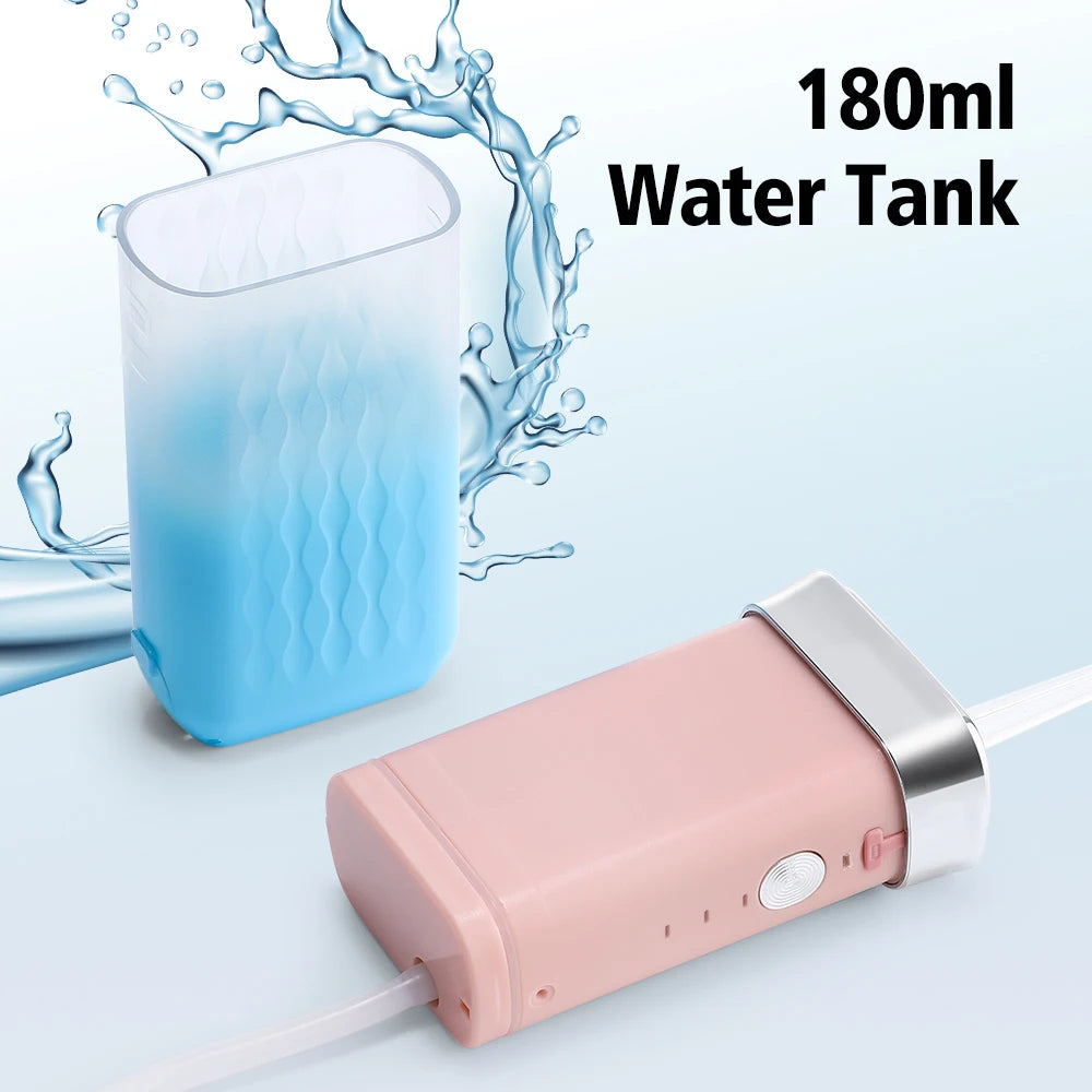 Portable Rechargeable Oral Irrigator Water Teeth Flosser for Travel and Home