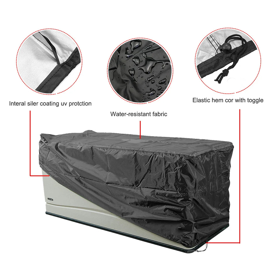 Must Locker Square Veekindel Tolmukate 210D Oxfordi Kangas