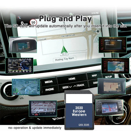 RNS310 West Europe Sat Nav &ndash; Europe Map Card For VW