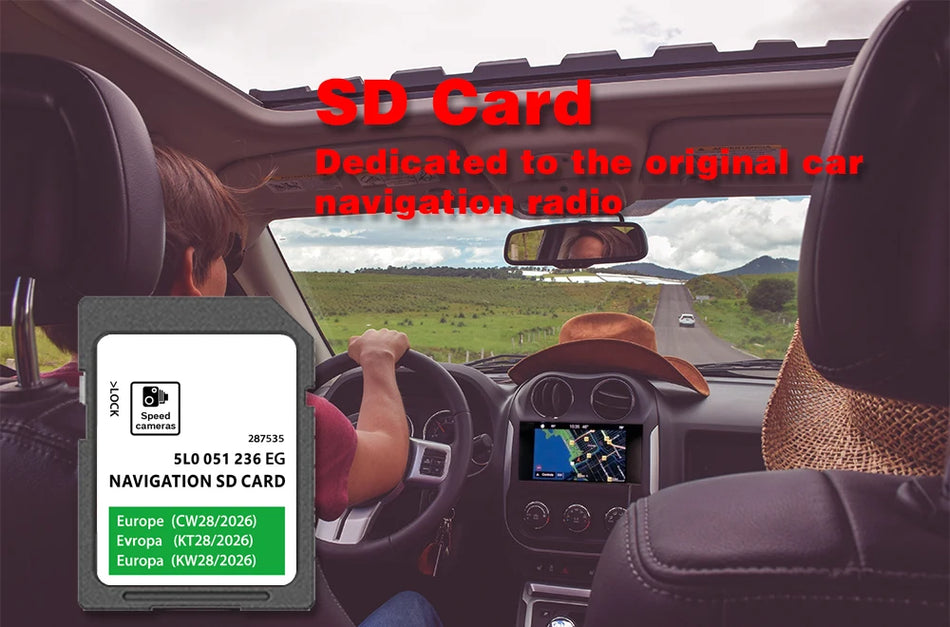 Skoda Amundsen 32GB GEN2 SD Card 2026 &ndash; Europe UK Map