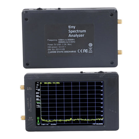 Spectrum Frequency Analyzer 100KHZ To 5.3GHZ &ndash; 4in Display