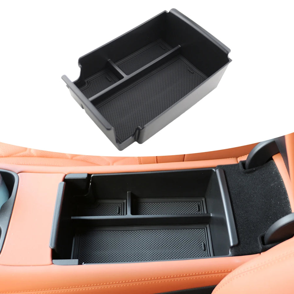 BYD Sealion 7 EV Armrest Box Storage With ABS Plastic Non Slip Backing