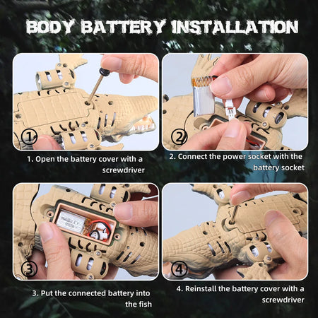 Realistic RC Crocodile &ndash; Waterproof Remote Control Fun for Kids