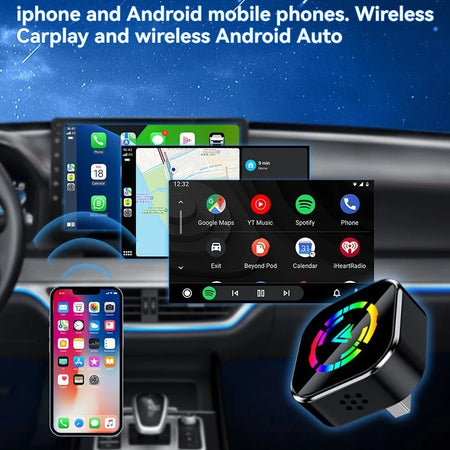 CarAiwell Android Auto Wireless CarPlay Adapter &ndash; OTA Update