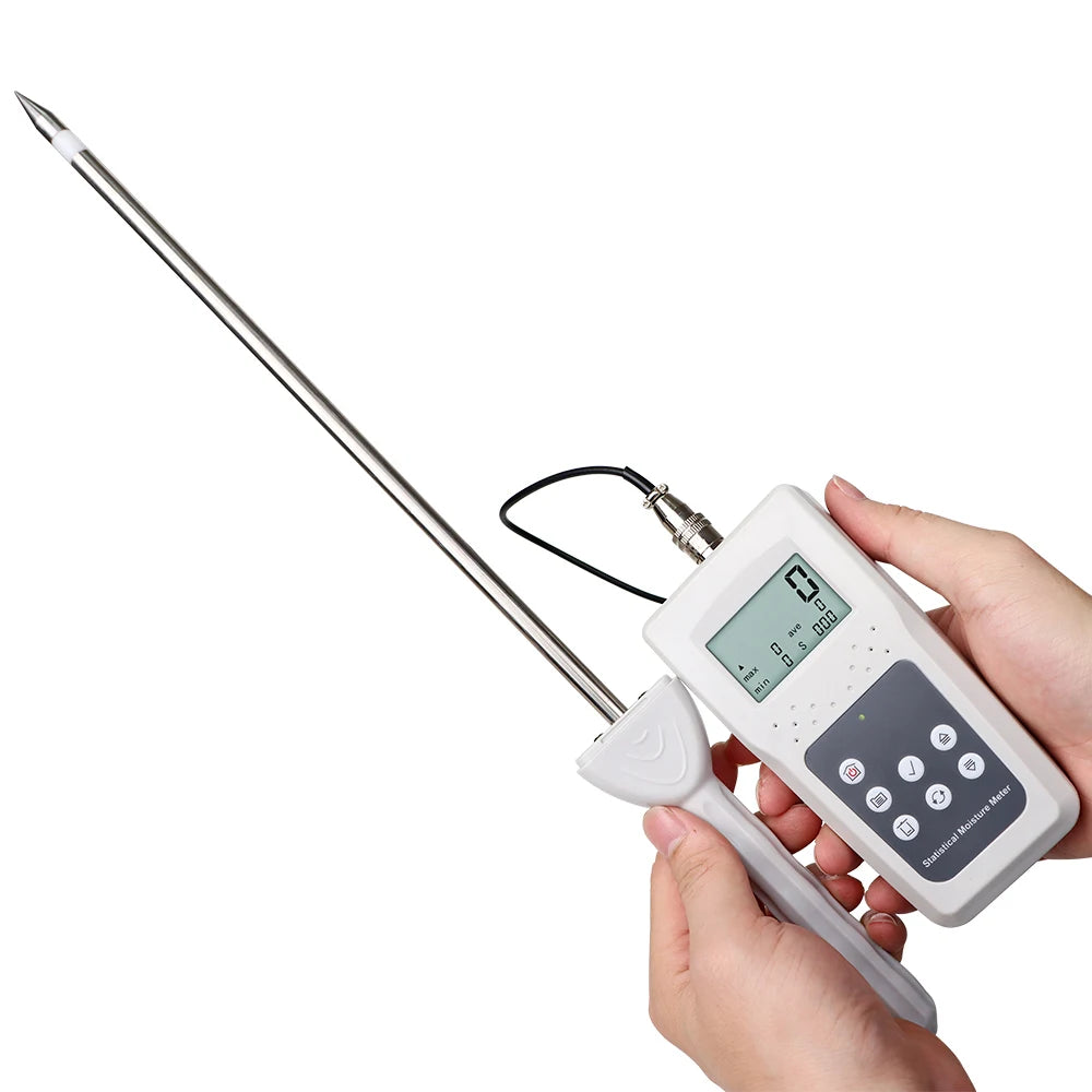 KMS680H Portable Hay Moisture Meter - HD LCD Screen Single Needle