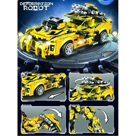 Toylinx 2 In 1 Deformation Robot Mecha Building Blocks Set