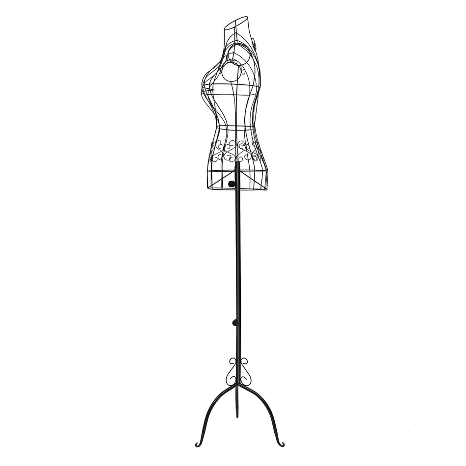 Black Floorstanding Adjustable Mannequin Dress Form Display