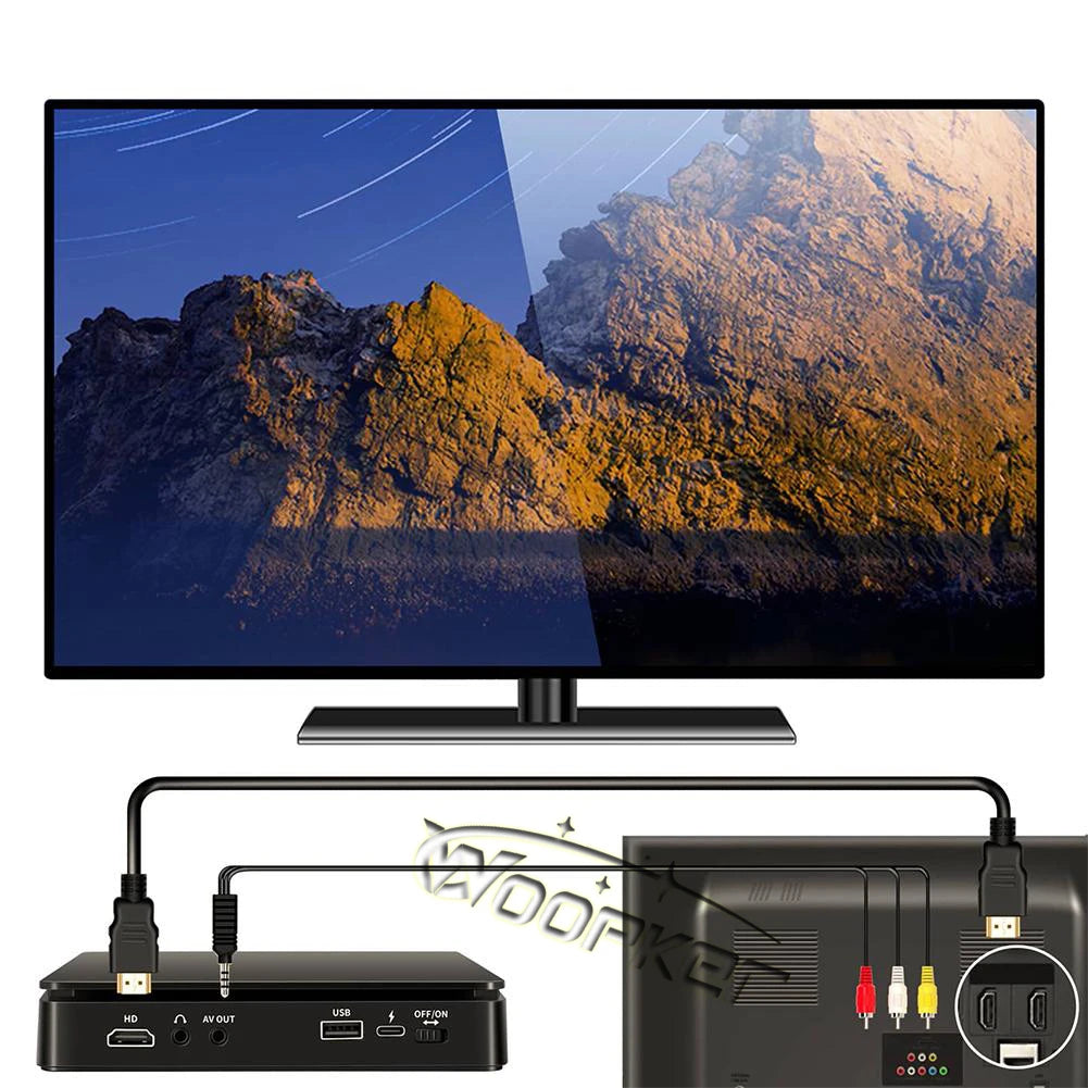 Woopker KC-708 Portable DVD Player with 1080p HD, USB &amp; AV Connectivity