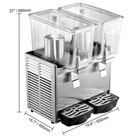 24L Cold Hot Beverage Dispenser Dual 12L Tanks