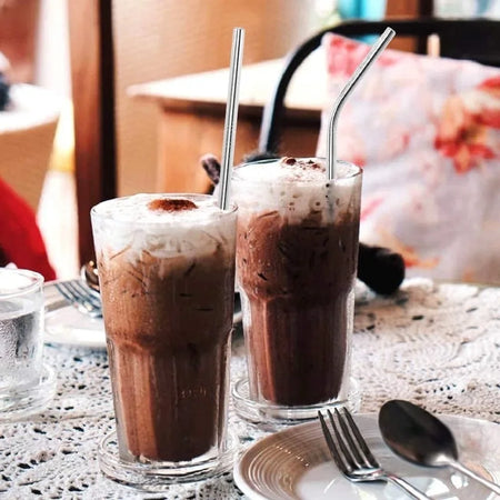 50Pcs Reusable Stainless Steel Straws &ndash; Eco-Friendly Durability