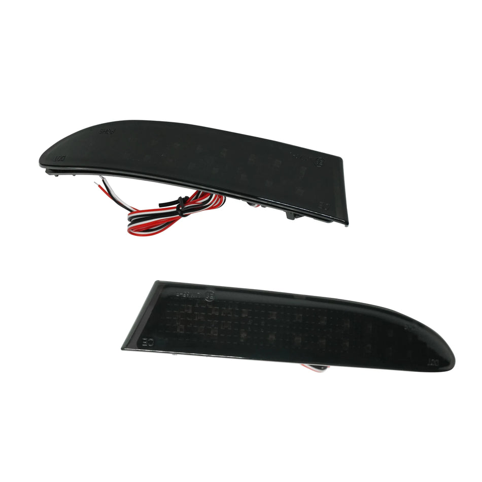 Par de Luzes de Paragem LED com Refletor do Para-choques Traseiro com Lente Fumada Preta para BMW X3 F25 M Sport 11-14 e 14-17