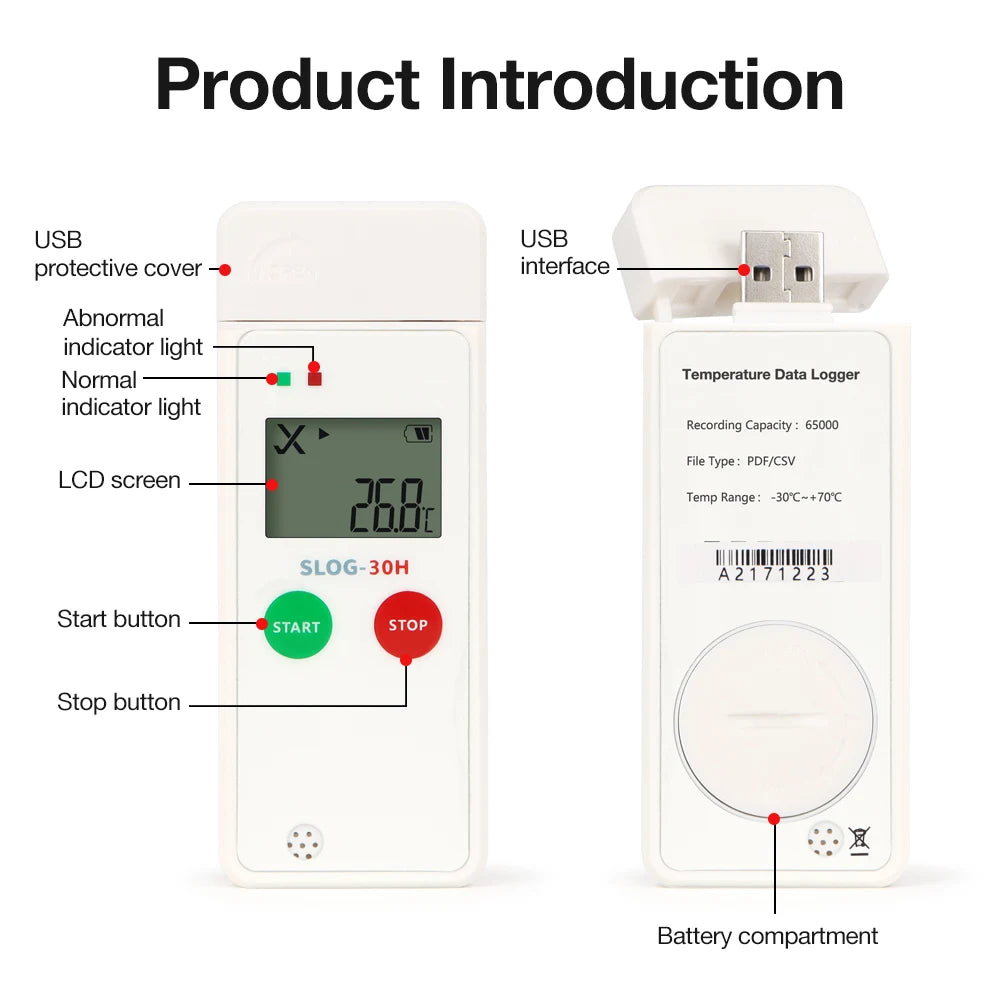 JuanJuan USB Temperature Logger &ndash; Accurate Temperature Humidity Monitoring